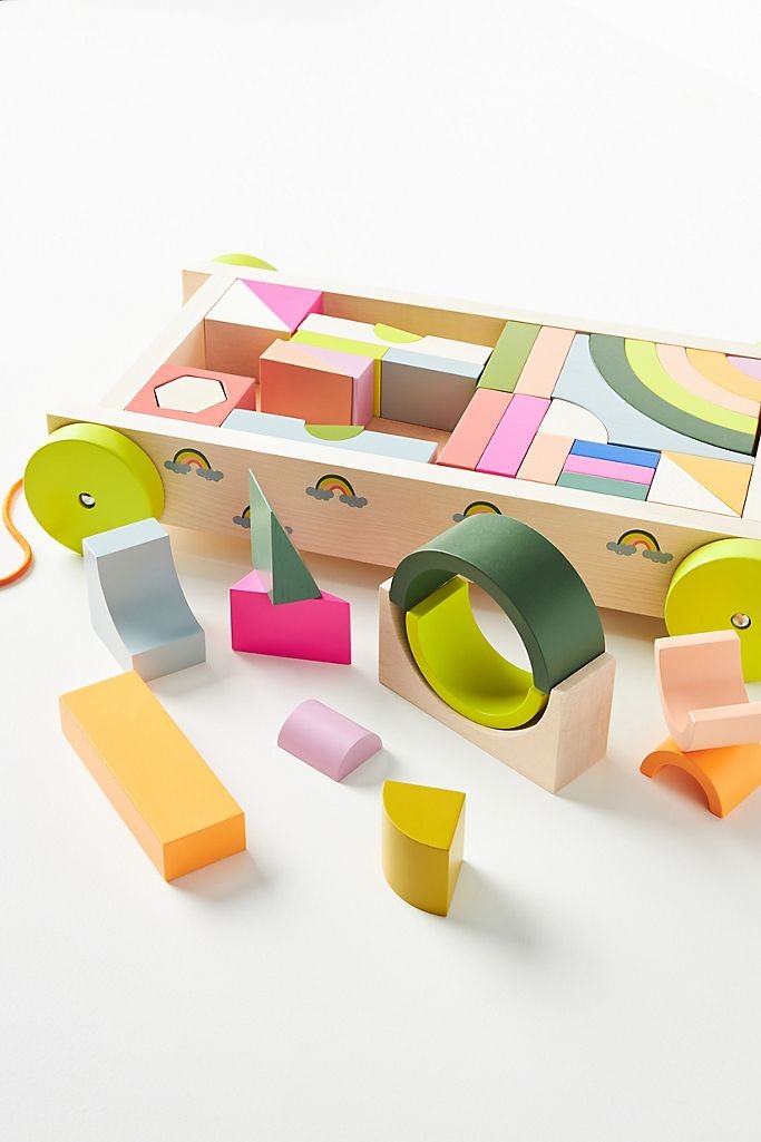 Rainbow Block Wagon | Anthropologie (US)