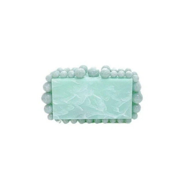 Acrylic Clutch Women Pearl Clutch Box Purse Marble Handbag For Wedding Cocktail Party Banquet | Walmart (US)