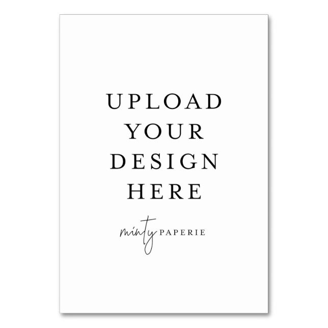 Table Card - 3.5" x 5" Portrait | Zazzle | Zazzle