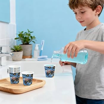 RUSPEPA Monster Truck 3oz Paper Cups, 100 Pack Small Disposable Party Cups, Colorful Off-Road Tru... | Amazon (US)