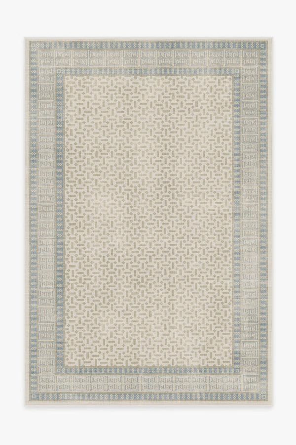 Kairos Ivory & Blue Tufted Rug | Ruggable