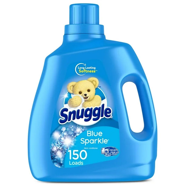 Snuggle Fabric Softener Liquid, Blue Sparkle, 120 Ounce, 150 Loads | Walmart (US)