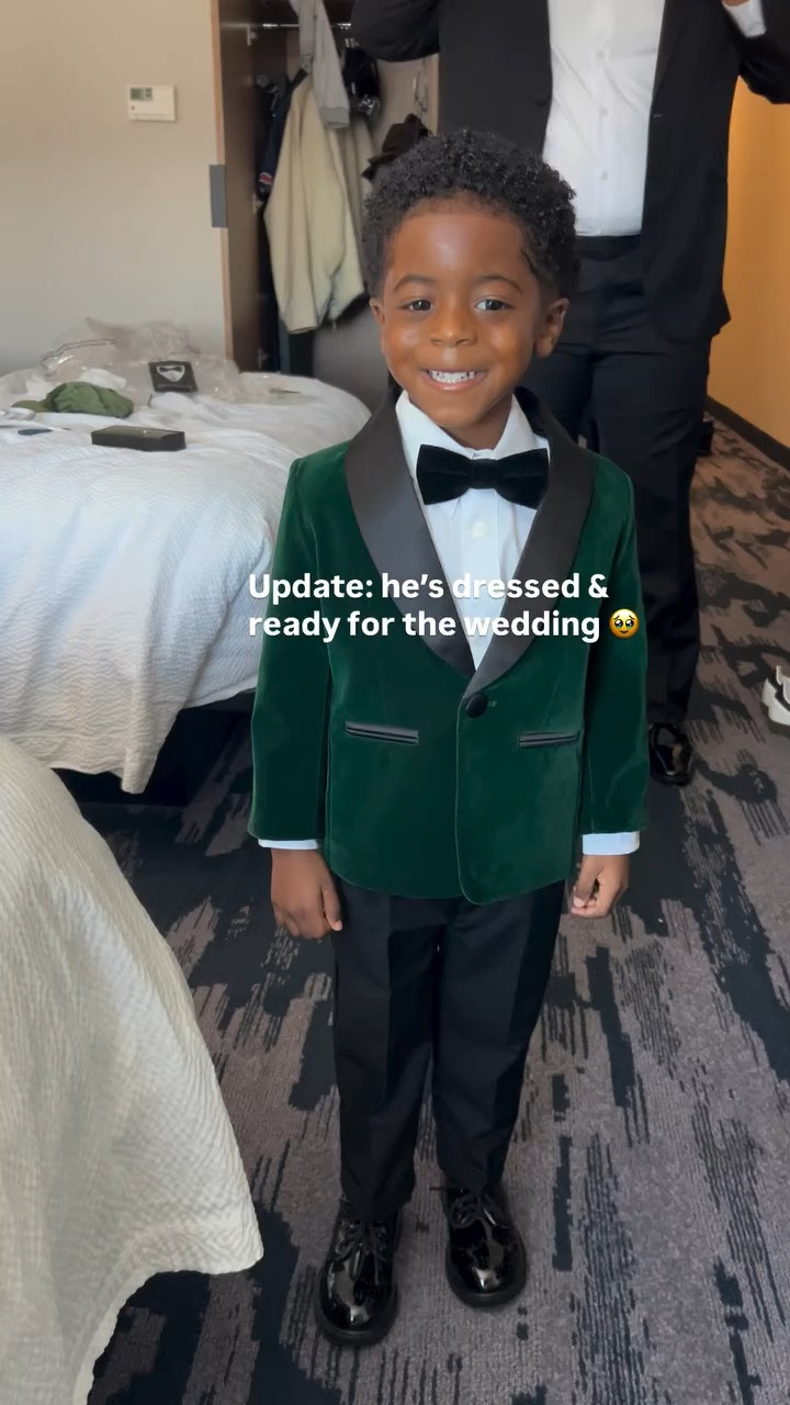update: he’s wedding ready 🥹🤍 pleaseeeeee the big boy