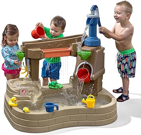 Step 2 Pump & Splash Discovery Pond Water Table, Kids Water Sensory Activity Pool, Summer Outdoor... | Amazon (US)