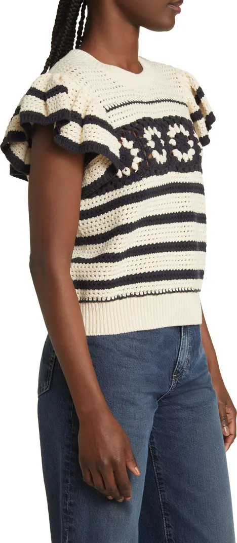 Rails Penelope Short Sleeve Open Stitch Sweater | Nordstromrack | Nordstrom Rack