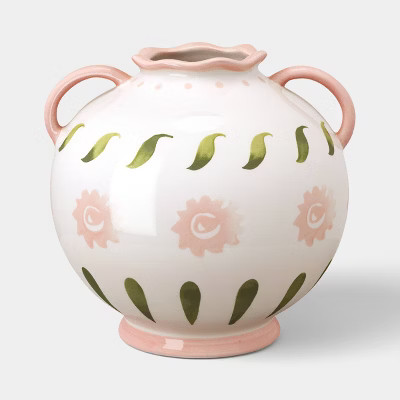 8" Painted Ceramic Jug Vase - Threshold™ | Target