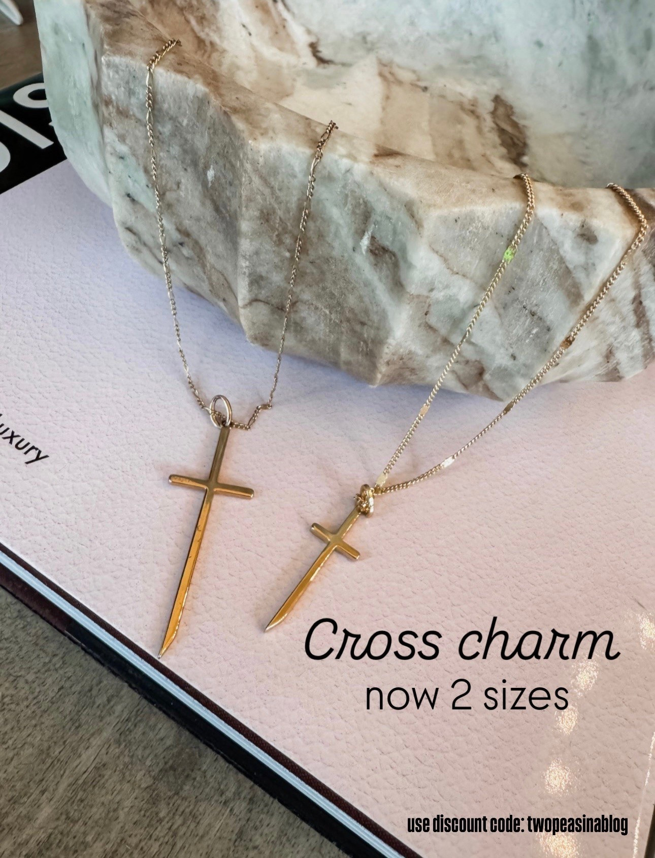Both are stunning!!
Cross charm. 
Chain - we get the shortest chain option 
Miranda Frye

#LTKmomlife #LTKSeasonal #LTKOver40