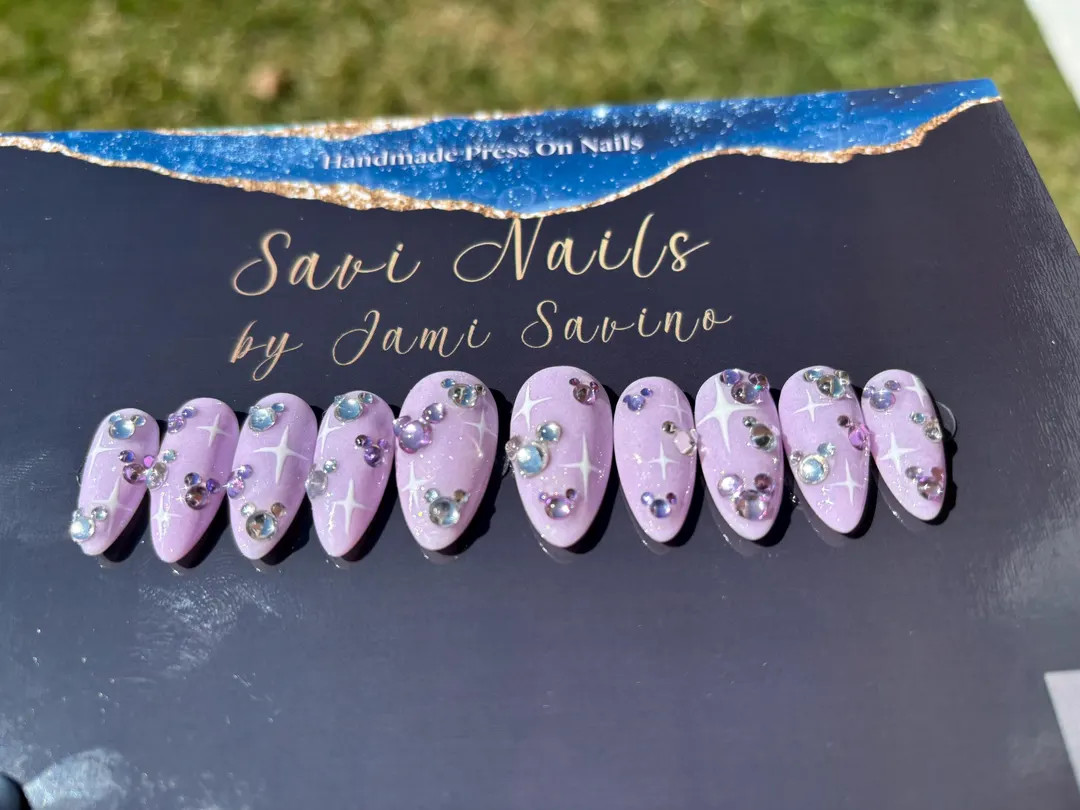 Purple Dream EAR Handmade Luxury Reusable Acrylic Press on Nails! - Etsy | Etsy (US)