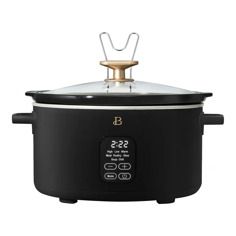 Beautiful 6 Qt Programmable Slow Cooker, Black Sesame by Drew Barrymore | Walmart (US)