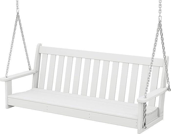 POLYWOOD GNS60WH Vineyard 60" Swing, White | Amazon (US)