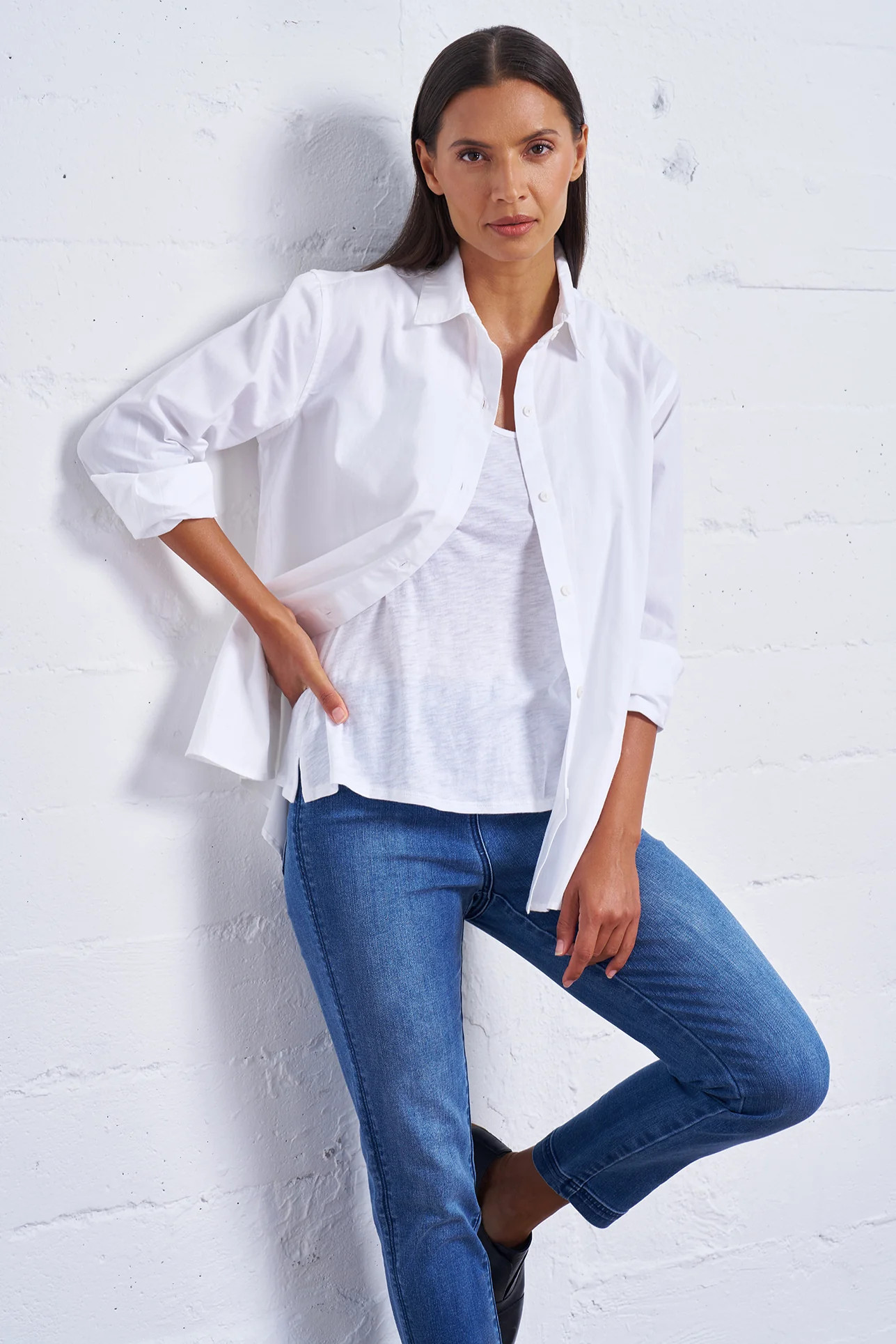 Classic Button Down Shirt for Women | Franne Golde | Franne Golde