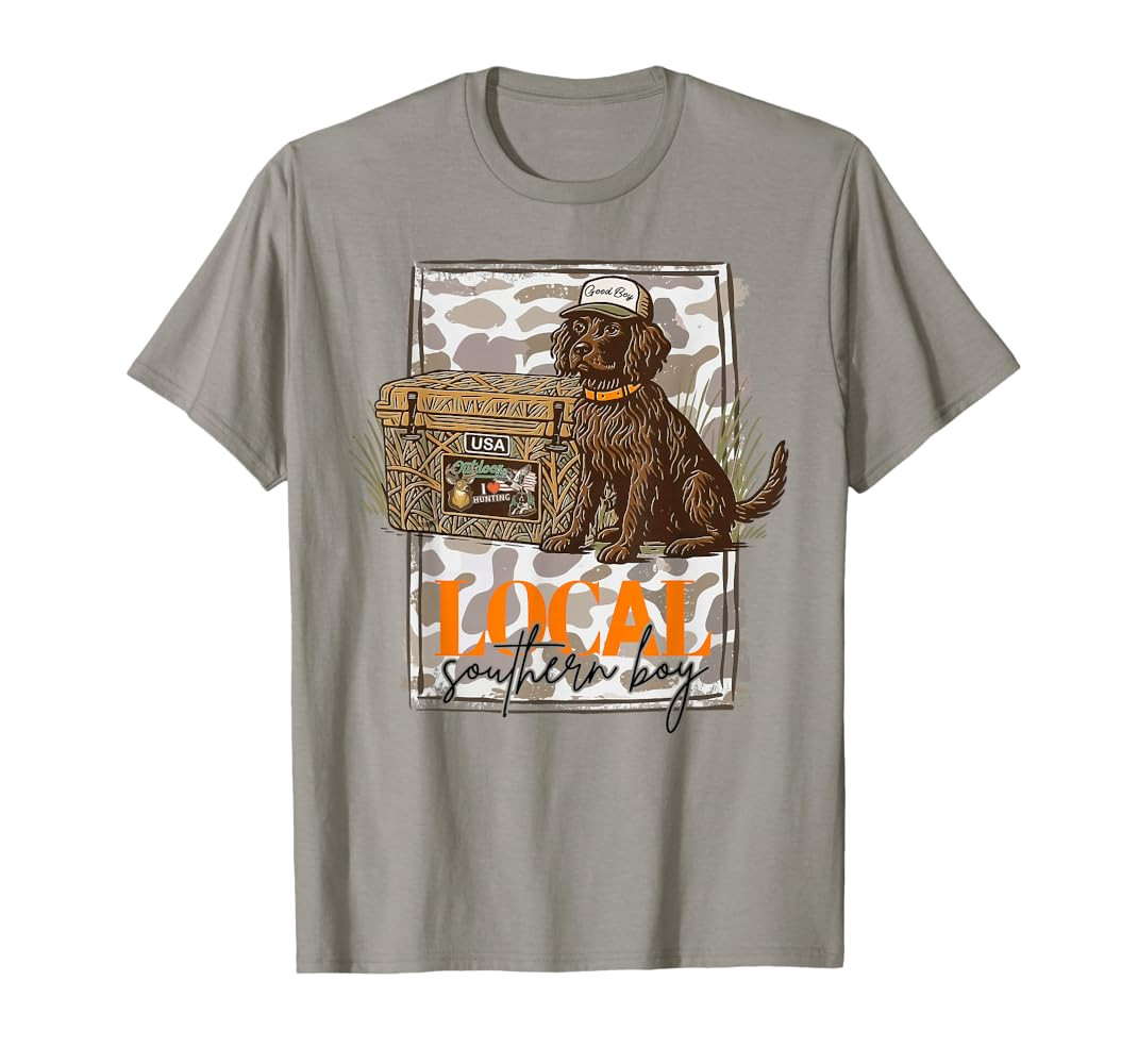 Local Southern Boy Boykin Spaniel Dog Duck Hunting Outdoor T-Shirt | Amazon (US)