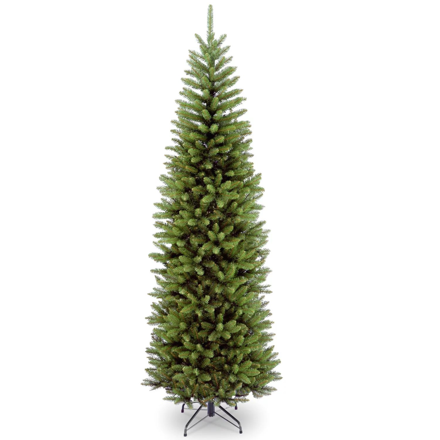 National Tree Company Artificial Slim Christmas Tree, Green, Kingswood Fir, Includes Stand, 7.5 F... | Walmart (US)