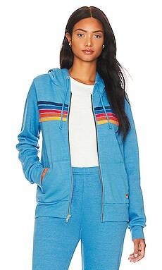 Aviator Nation 5 Stripe Hoodie in Ocean from Revolve.com | Revolve Clothing (Global)