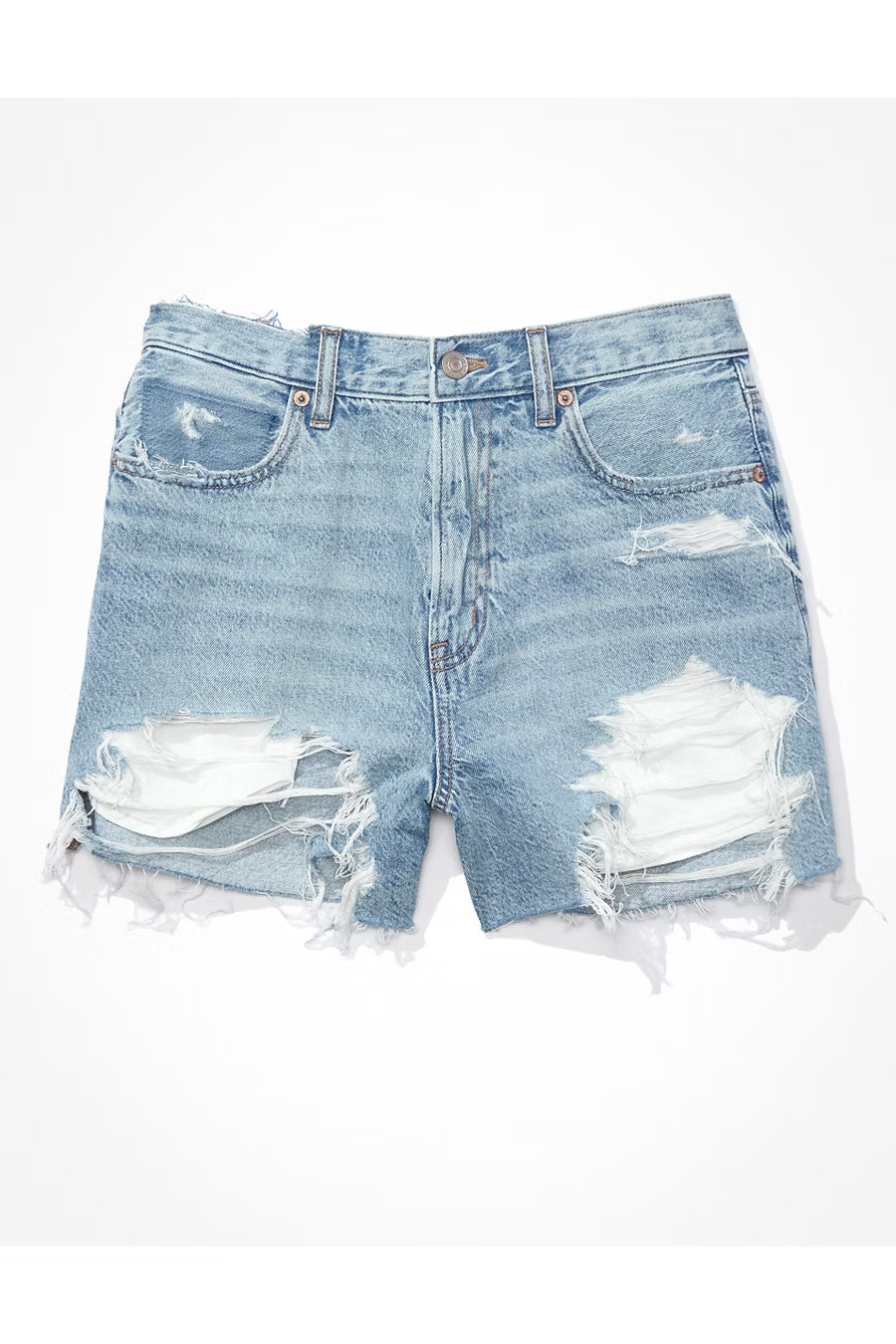 AE Dreamy Drape Denim Highest Waist '90s Boyfriend Short | American Eagle Outfitters (US & CA)