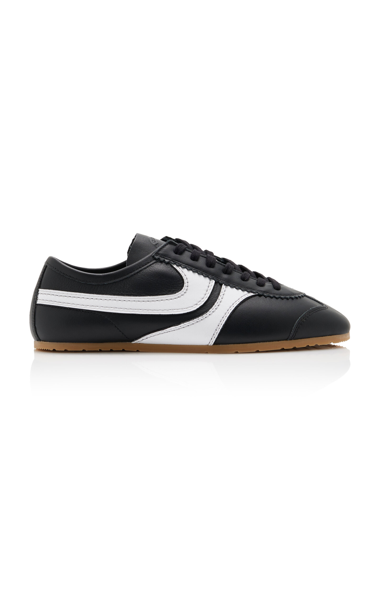 Dries Van Noten - Leather Sneakers - Black - IT 37.5 - Moda Operandi | Moda Operandi (Global)