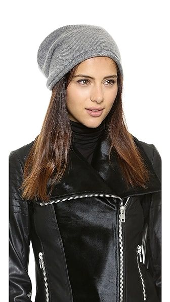 Cashmere Rolled Cuff Slouch Beanie | Shopbop