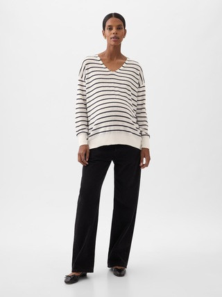 Maternity Linen-Blend Sweater | Gap (US)