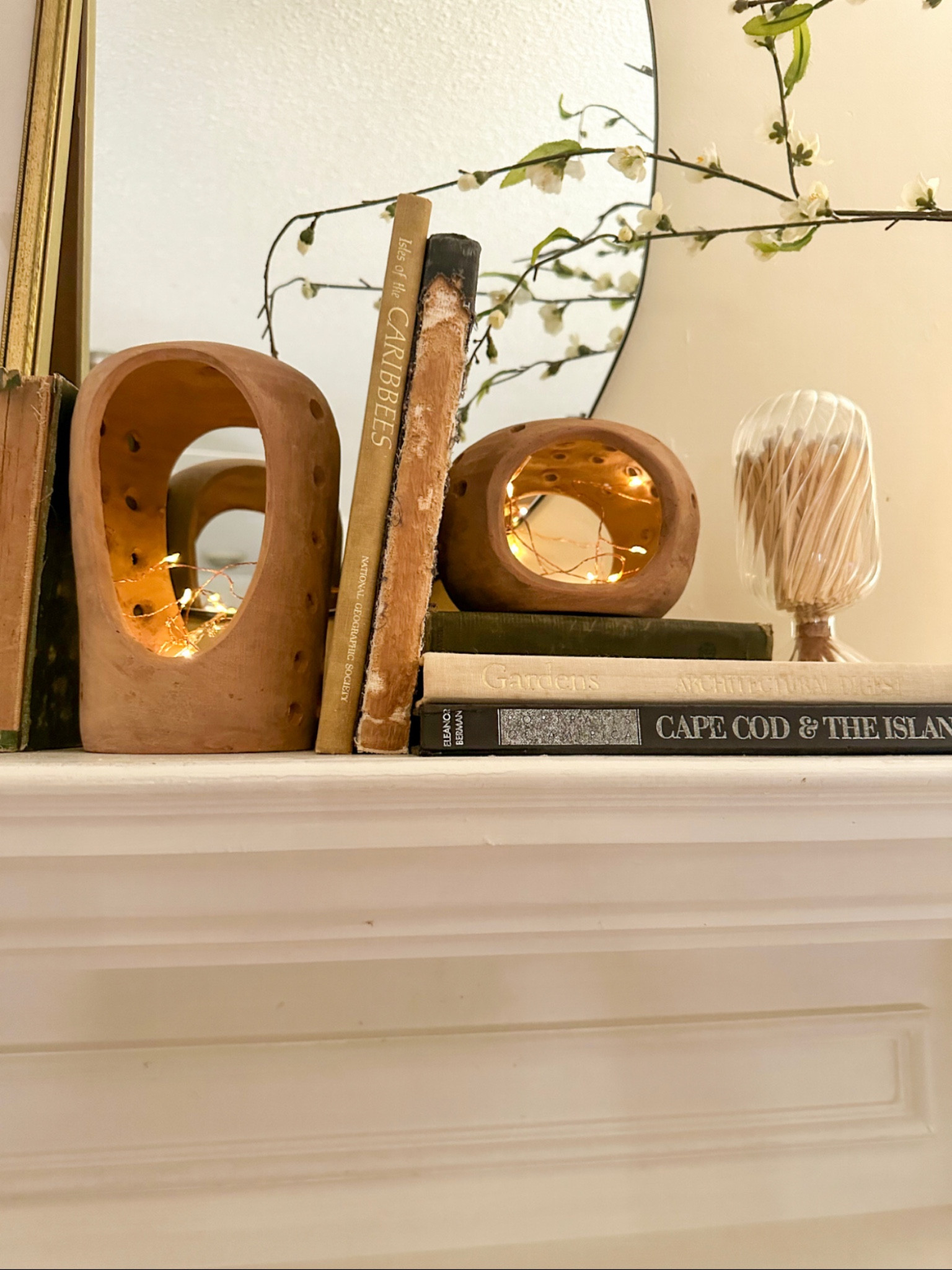 Cozy fireplace mantle decor 

#LTKhome #LTKSeasonal