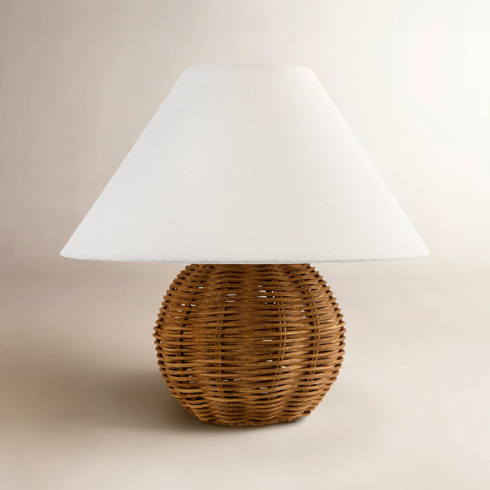Chemise Rattan 10" Mini Table Lamp | Joss & Main