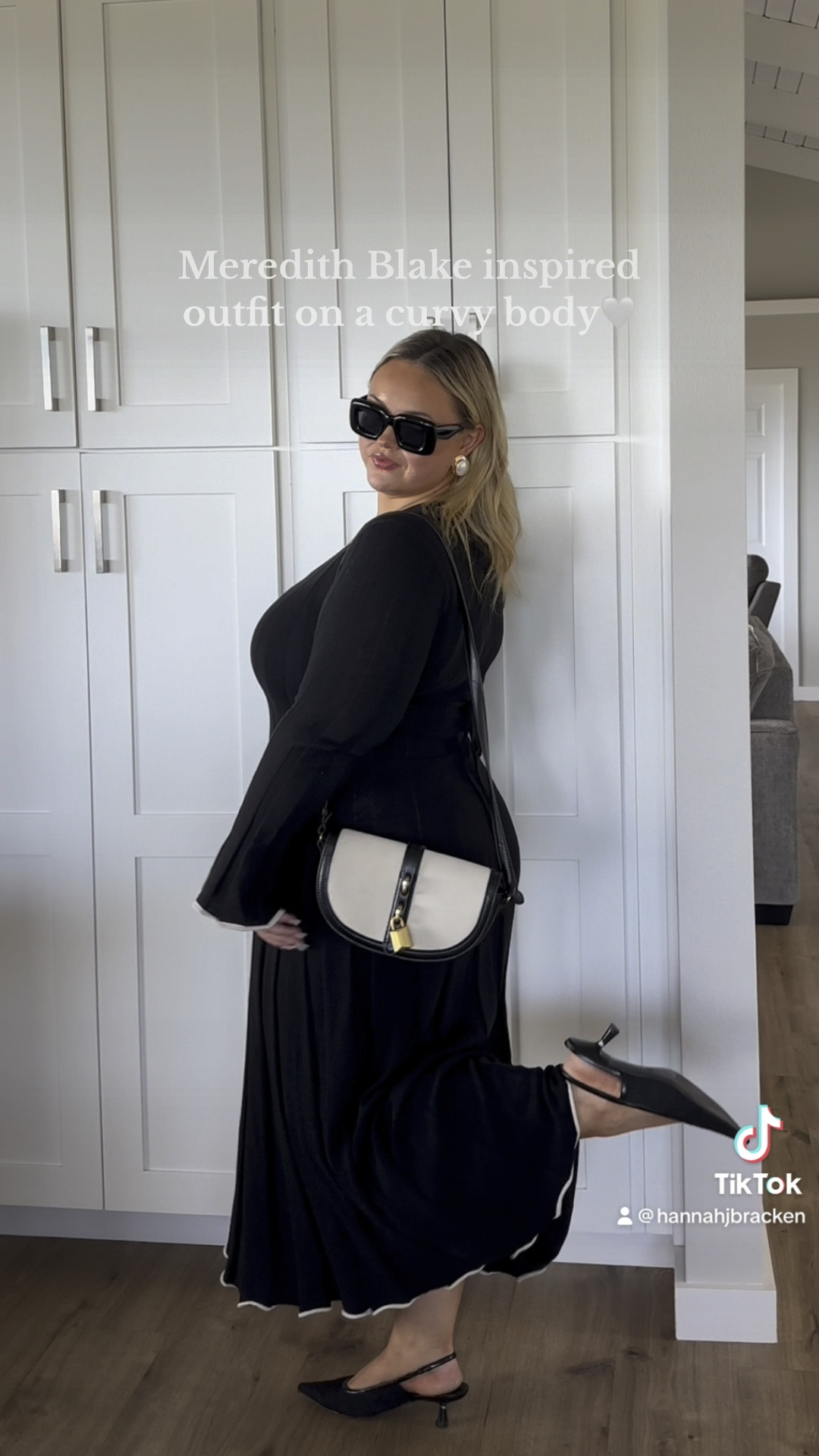 no matter what aesthetic is trending, I will ALWAYS be a black & white/ elevated basics/ timeless look girl🥹⭐️ this dress is one of my closet staples rn🤌🏼 wearing an XL! Dissh is an Australian brand so I recommend looking at the sizing chart but typically they run large on me. this is the same brand I got my rehearsal dress from! The material lays so nicely
On my curves and it has a string to sinch in your waist! Also linked the shapewear I wore. 

I couldn’t link the exact bag or glasses but I linked very similar! These earrings are also from the Anthropologie restored vintage line & I love them so so so much!

#LTKMostLoved #LTKmidsize #LTKstyletip