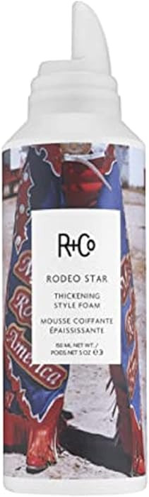 R+Co RODEO STAR Thickening Style Foam – Volumizing & Texturizing Hair Foam, Adds Body & Hold, A... | Amazon (US)