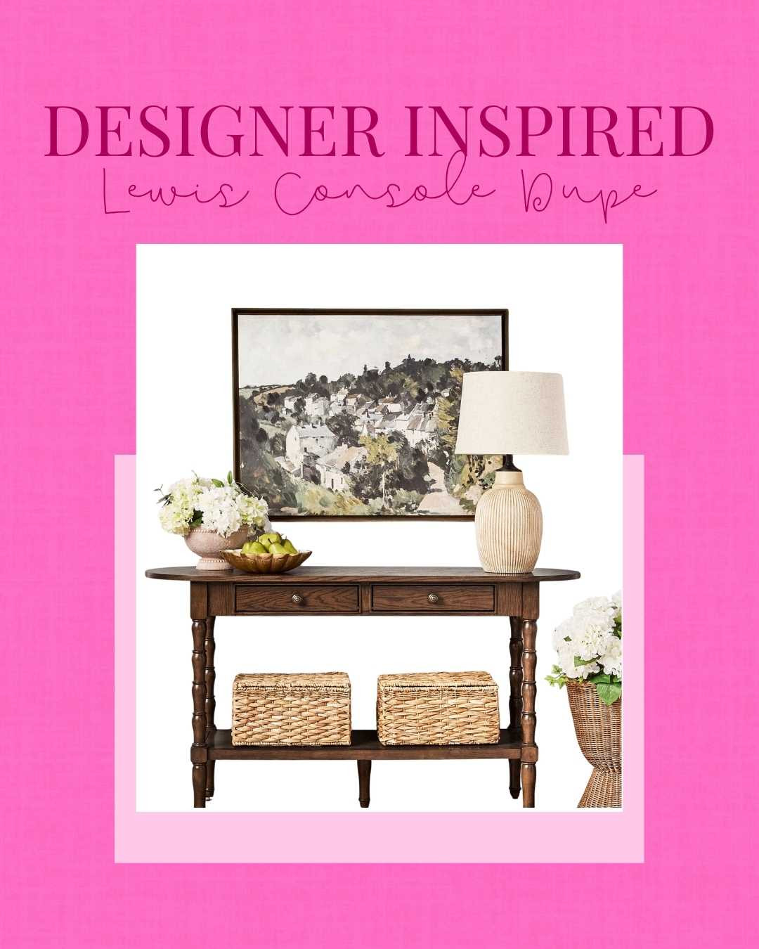 Saw this console and had to do a double take! It looks so elevated and is insanely affordable. Adding it + a few decor favorites here! 

home style, easy decor, entry table, console table, home decor, easy home, quick home updates, affordable decor 

 #LTKHome #LTKSaleAlert