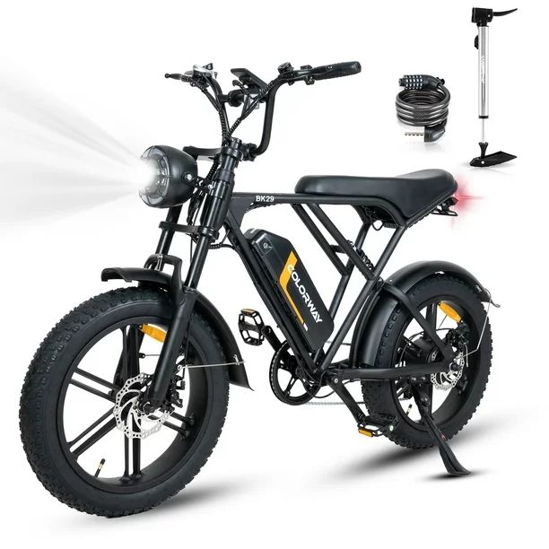 COLORWAY 750W Electric Bike for Adults,20X4.0 Fat Tire Off-Road E bike,48V/15Ah Battery Snow Beac... | Walmart (US)