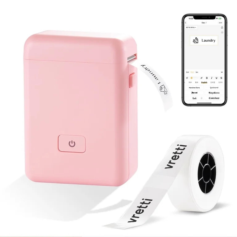 VRETTI Label Maker Machine, HP2 Portable Bluetooth Label Printer with Tape Label Maker Handheld, ... | Walmart (US)