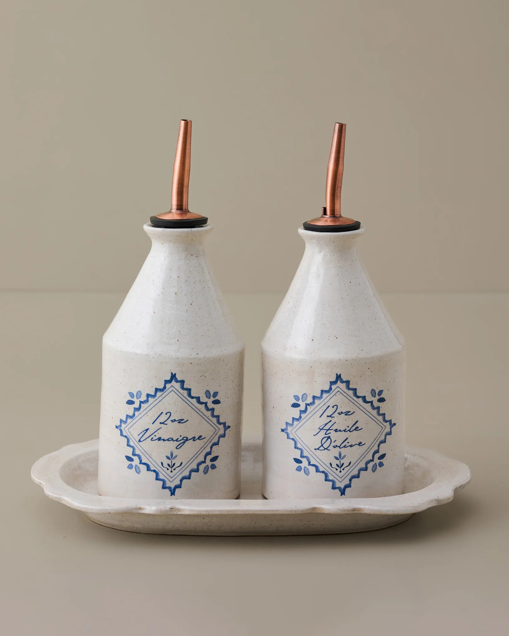 Juliet Ceramic Oil & Vinegar Pour Set | Magnolia