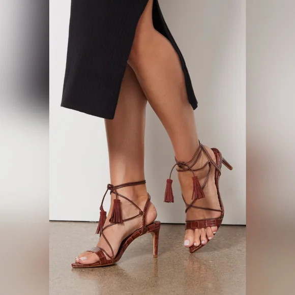 NWT SCHUTZ NEW IN BOX, MELISSA MID HEEL SANDAL, SIZE 7.5 LEATHER | Poshmark