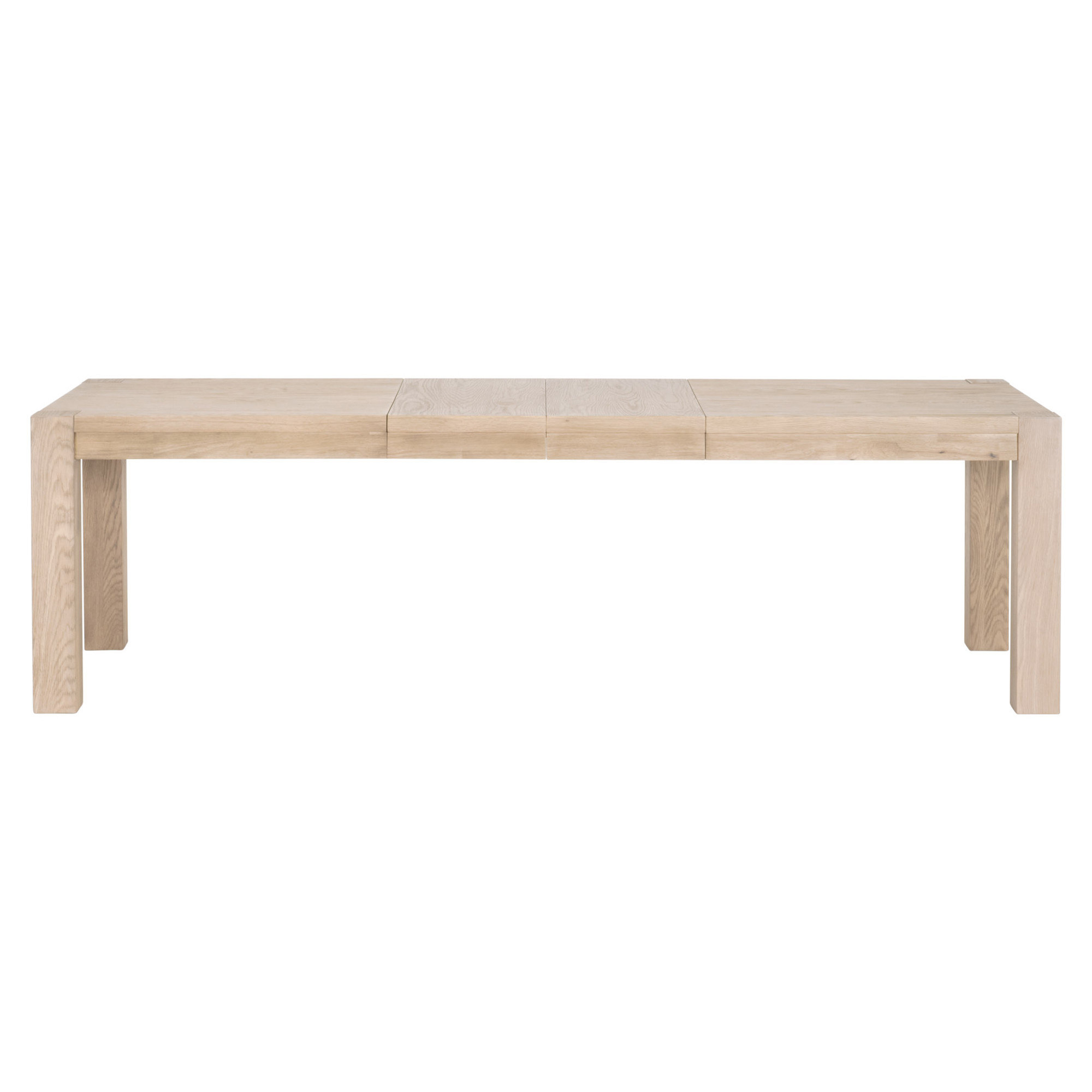 Astrid Rustic Lodge Light Brown Wood Extendable Dining Table - 71-102.5"W | Kathy Kuo Home