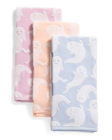 Set Of 3 Ghost Multicolor Kitchen Towels | TJ Maxx