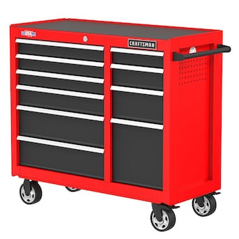 CRAFTSMAN 2000 Series 41.28-in W x 38.05-in H 10 -Drawer Steel Rolling Tool Cabinet ( Red ) Lowes... | Lowe's
