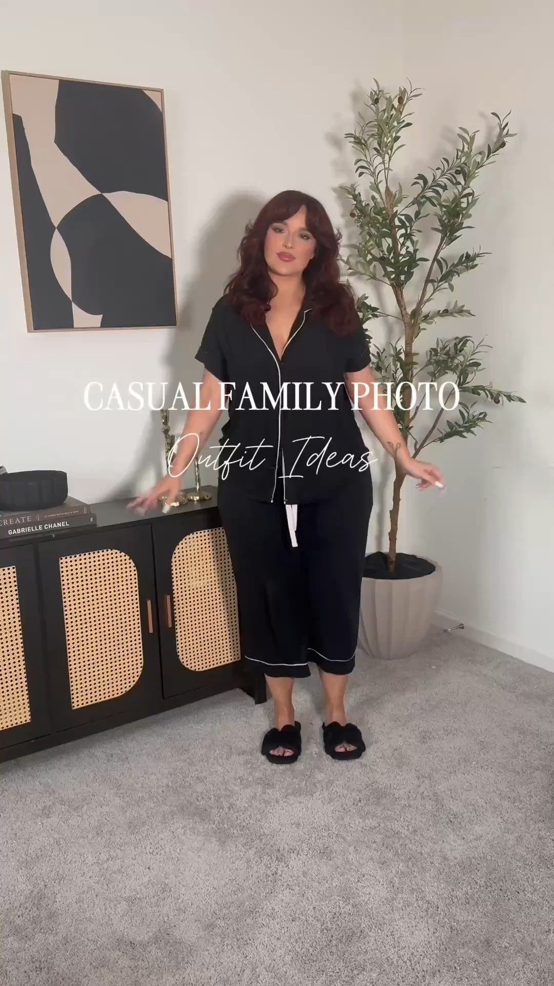 Pajamas: XL

Outfit 1:
Jeans: 16 
Top: L 
Outfit2:
Jeans- 14 
Cardigan-XL
Pinned my earrings over the buttons
Outfit 3:
Trousers- 33
Top- XL 
Outfit 4:
Green cardigan- XL 
Leather leggings- XL 
Black bodysuit- L 
Outfit 5:
Grey jeans- 33
Grey sweater- XL
Outfit 6:
Leather leggings- XL 
Sweater- L 


#LTKHoliday #LTKStyleTip #LTKMidsize