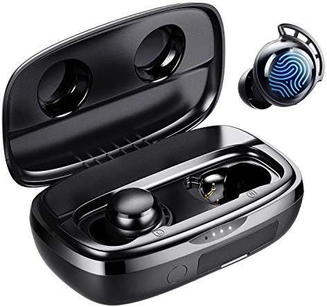 Amazon.com: Wireless Earbuds, Tribit 100H Playtime Bluetooth 5.0 IPX8 Waterproof Touch Control Tr... | Amazon (US)