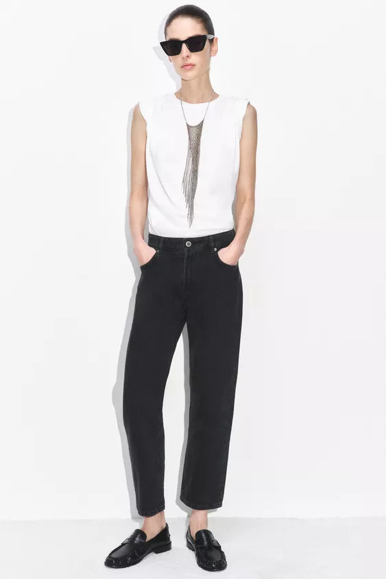 JEANS ZW COLLECTION CIGARETTE MITTELHOHER BUND | Zara DE