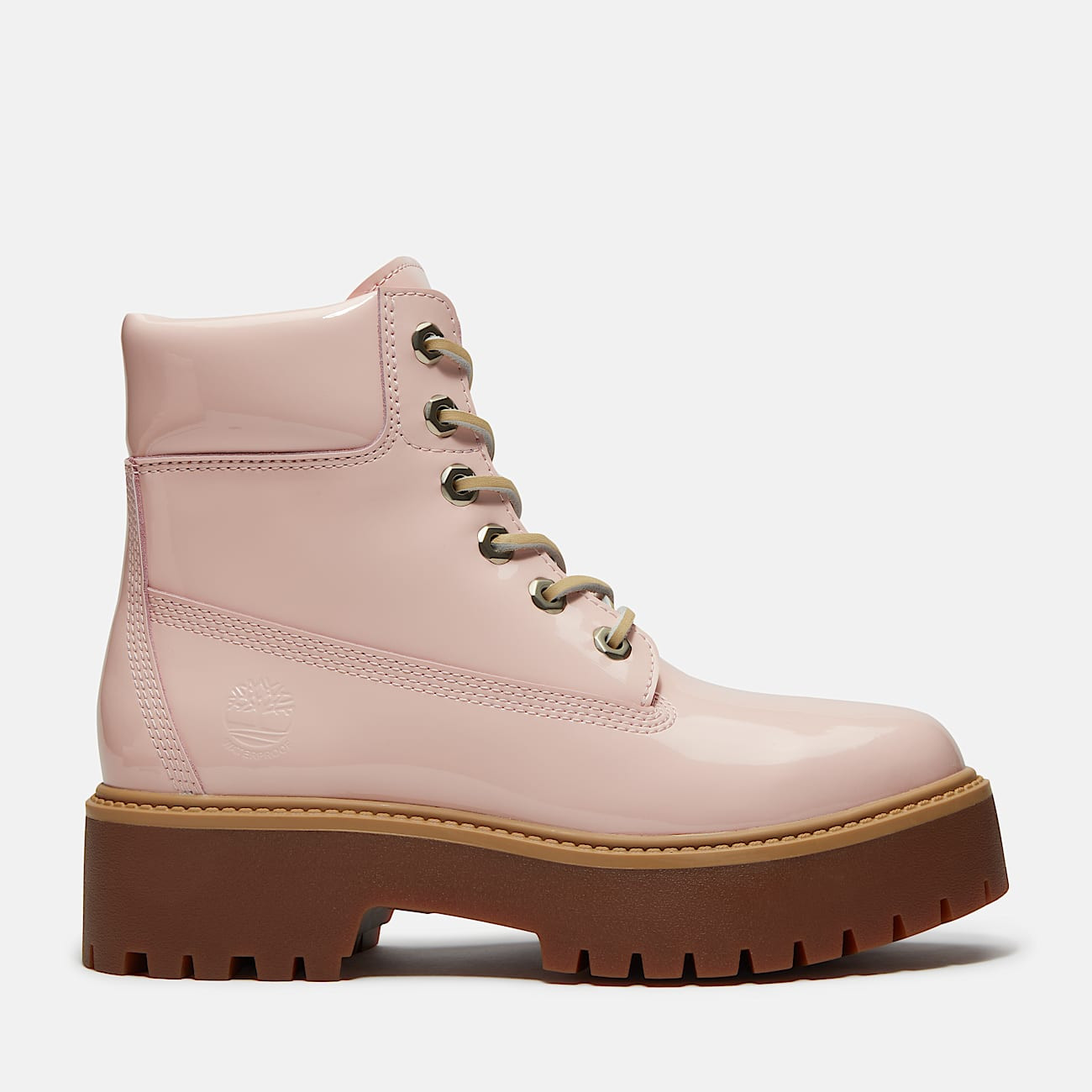 Stone Street 6-Inch Waterproof Platform Boot for Women in Light Pink | Timberland (US)
