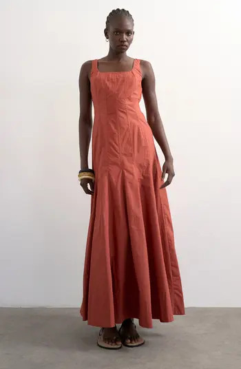 Drop Hem Cotton Maxi Sundress | Nordstrom