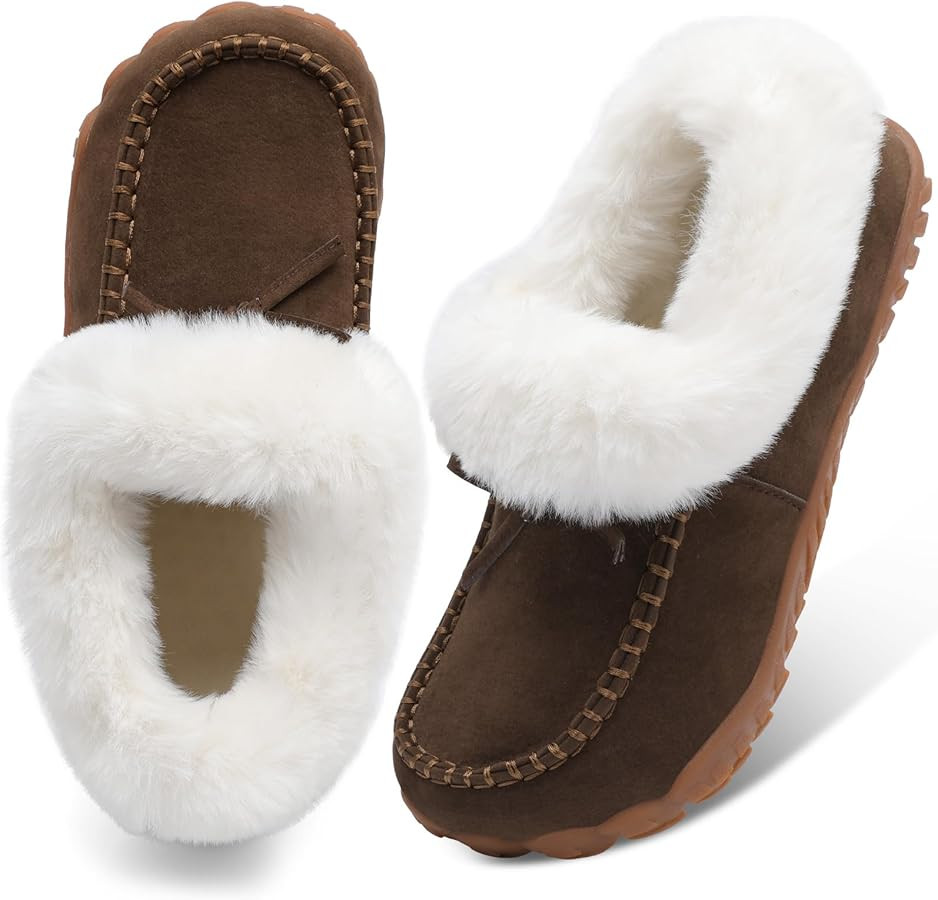 BARERUN Womens Moccasin Snow Boots Warm Winter Boots Ankle Boots for Women Outdoor Fur Lined Wome... | Amazon (US)