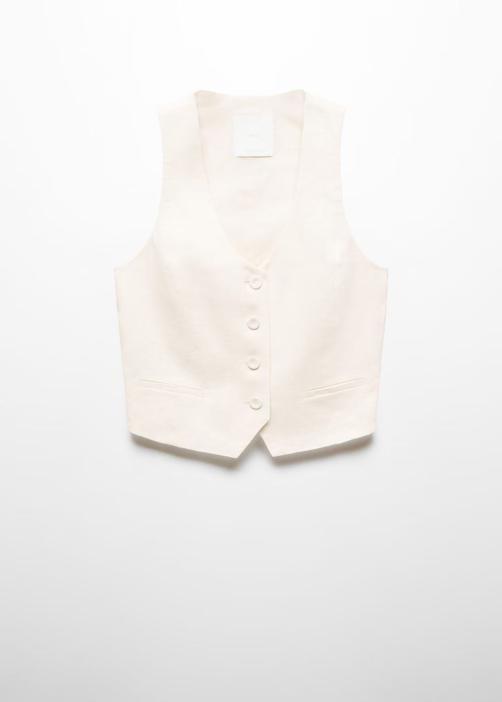 Linen suit vest -  Women | Mango USA | MANGO (US)