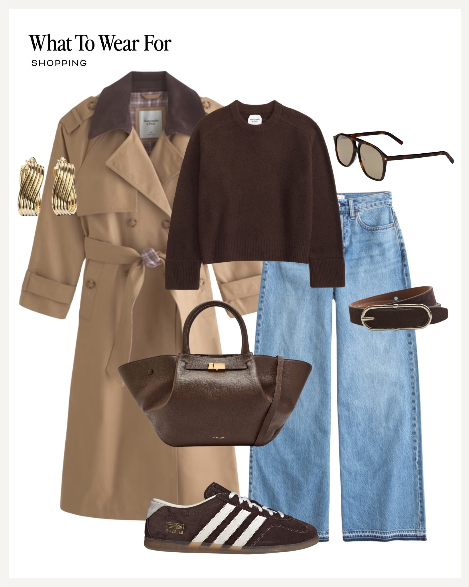 Transitional outfits 

Trench coat / Abercrombie & fitch : wide jeans / brown knit / spring outfits 

#LTKspring #LTKuk