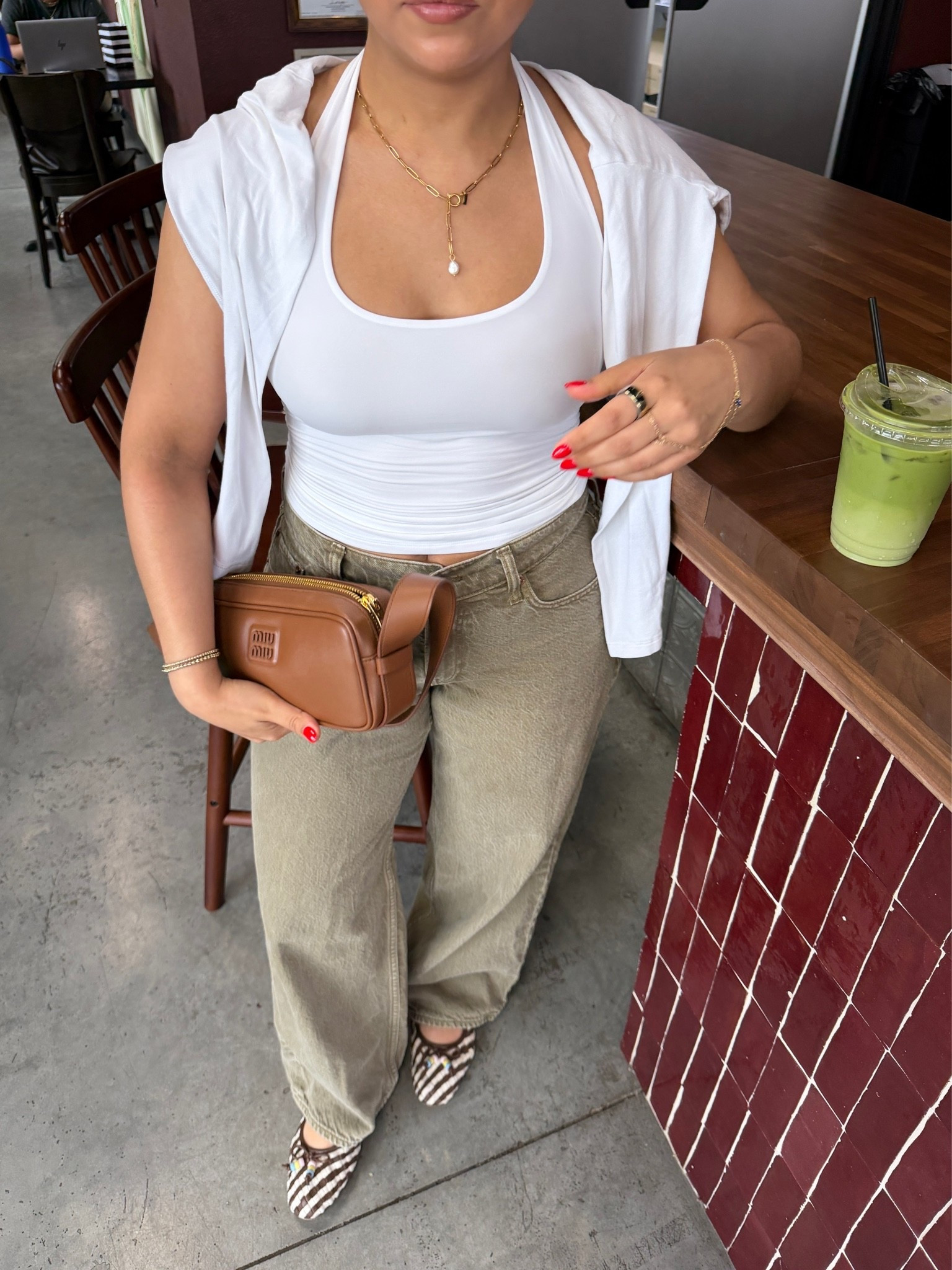 Tank: small
Long sleeve: small 
Jeans: 26 short 
Flats: 7 
Brown bag

#LTKdayinmylife #LTKgrwm #LTKootd