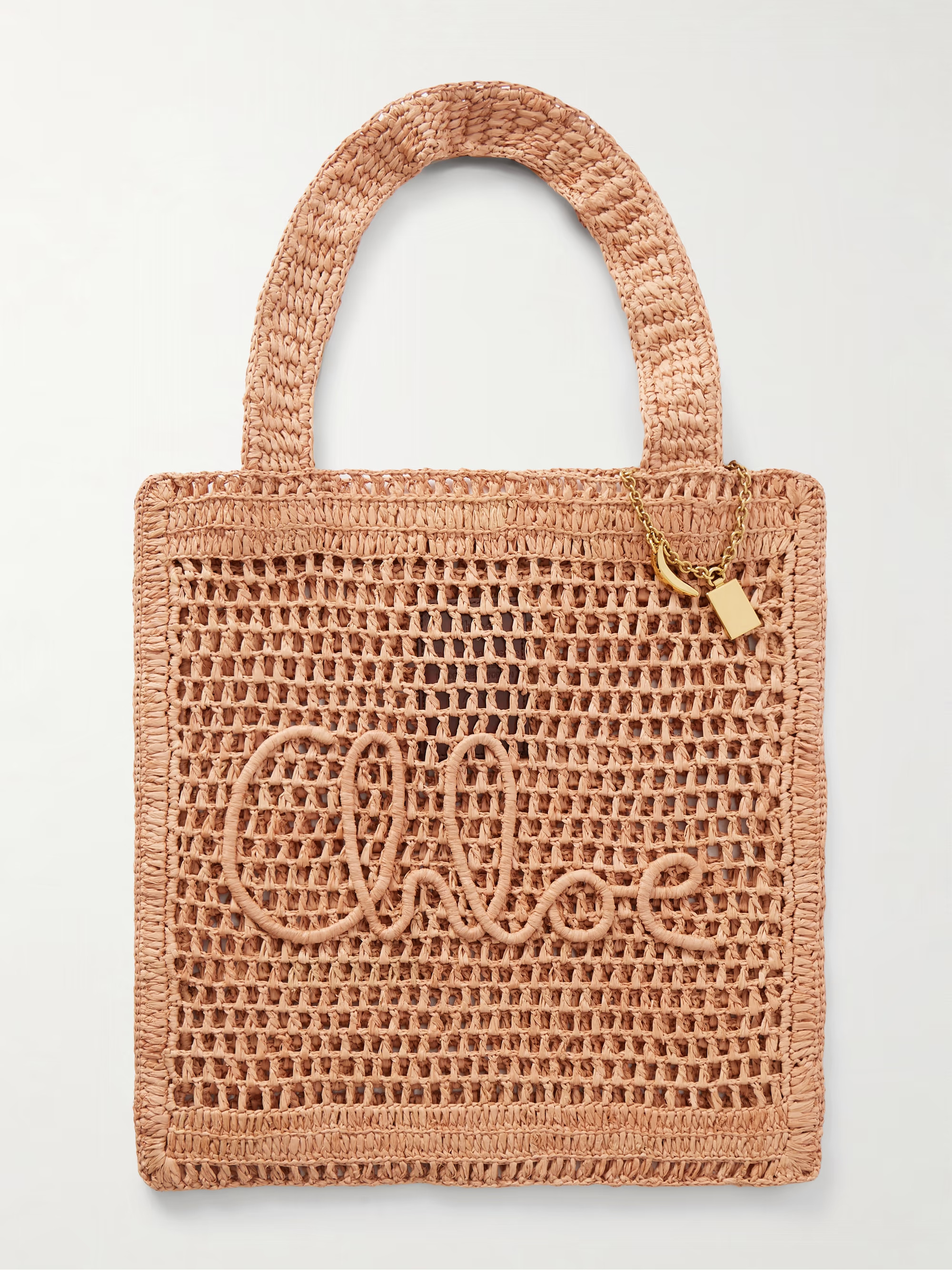 Summer Banana embellished crocheted embroidered faux raffia tote | NET-A-PORTER (UK & EU)