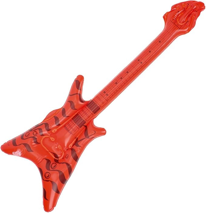 BESTOYARD Inflatable Rock Instruments - Colorful Blow up Guitar for Music Party Decorations Perfe... | Amazon (US)