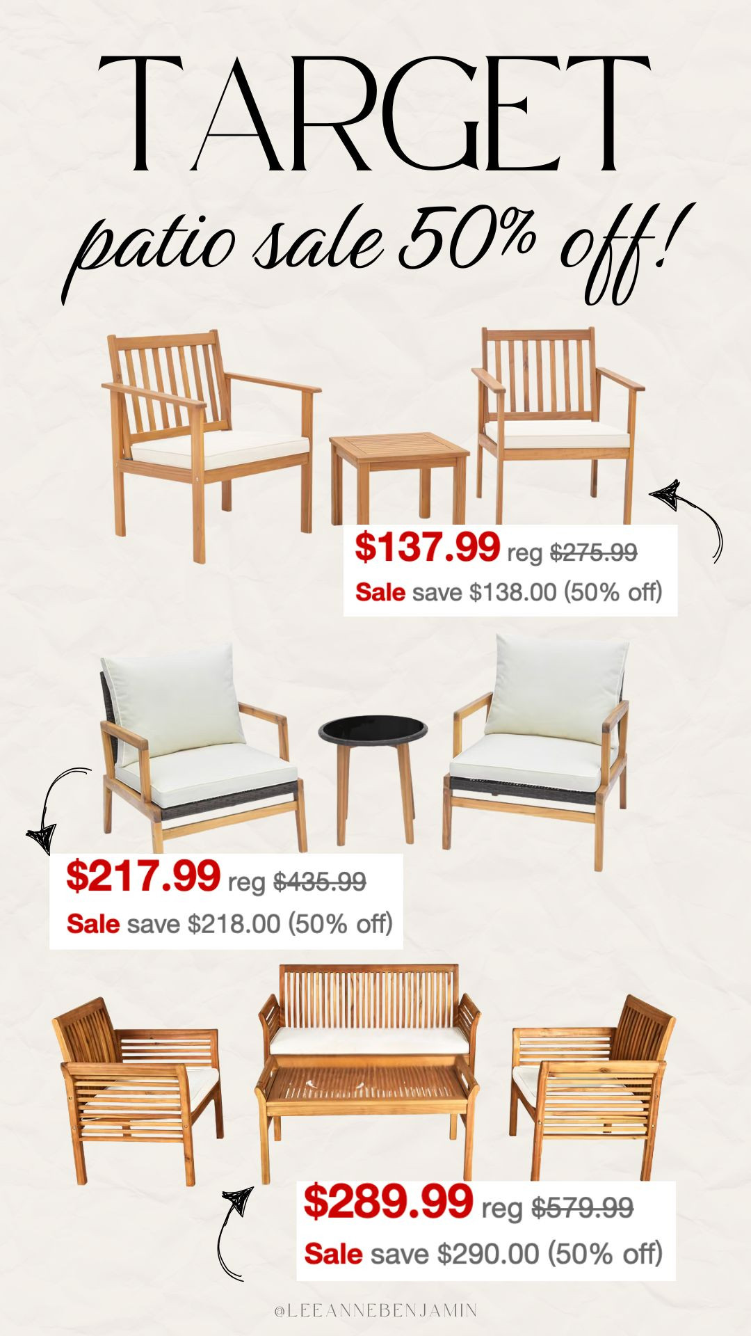 50% off patio sale at Target!  

 #LTKSeasonal #LTKHome #LTKSaleAlert