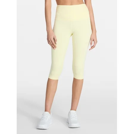 Avia Women s Side Ruched Color Capri Sizes XS-XXXL | Walmart (US)