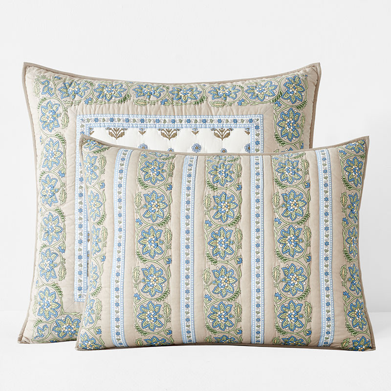 Marigold Reversible Quilted Sham - Ivory Multi, Standard | The Company Store