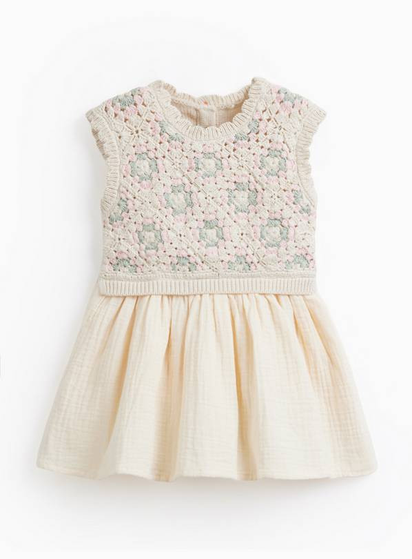 Crochet Top Twofer Dress 12-18 months | Tu Clothing