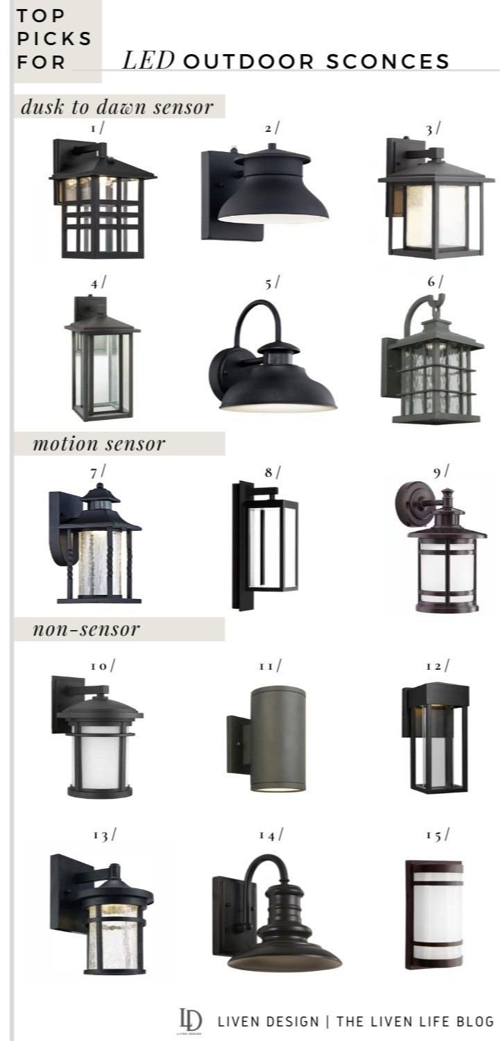 Led outdoor sconce. Dusk to dawn sensor light. Motion sensor outdoor lights. Front door lights 

#LTKSeasonal #LTKHome #LTKSaleAlert